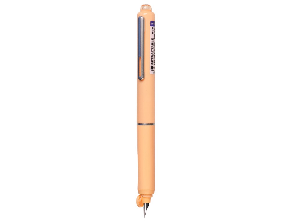 Stilou retractabil Writech corp portocaliu + 5 patroane cu cerneală albastru