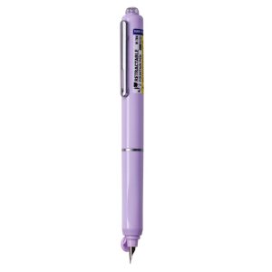 Stilou retractabil Writech corp violet + 5 patroane cu cerneală albastru